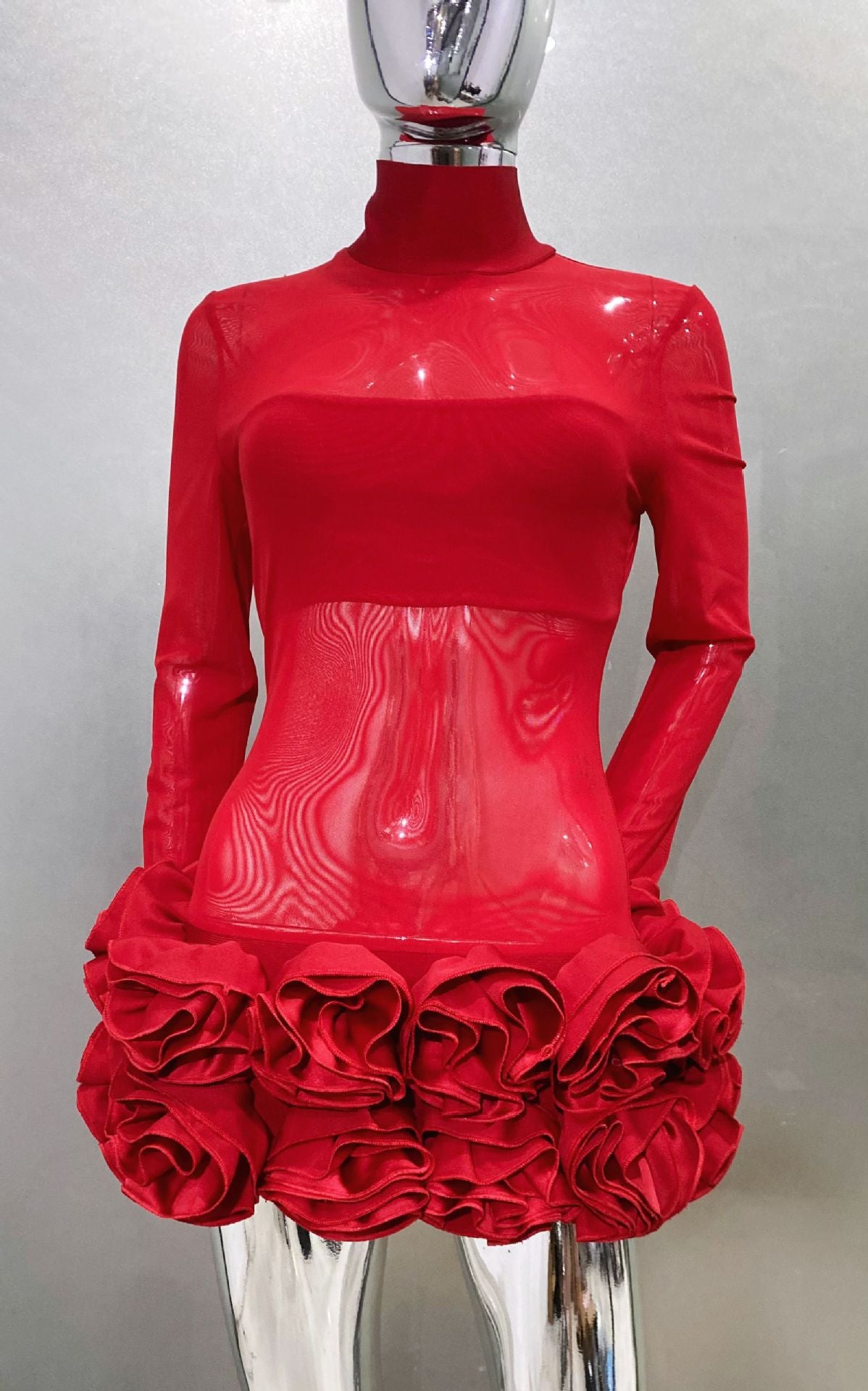 Bud Swing Super Red Dress Sexy Dresses