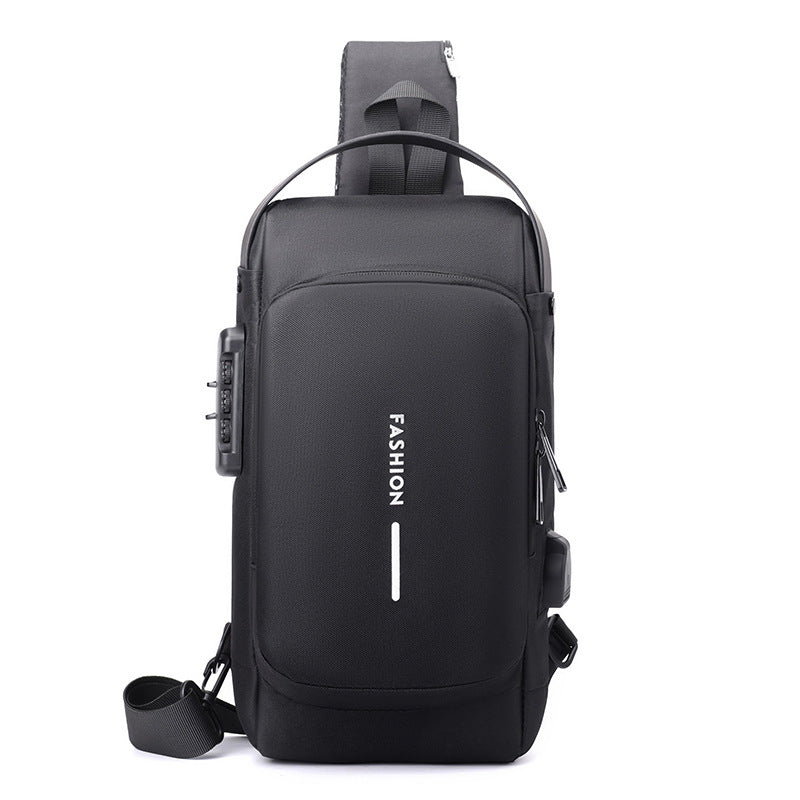 Men's Innovative Charming Slouchy Motorcycle Password Men's Chest Bags