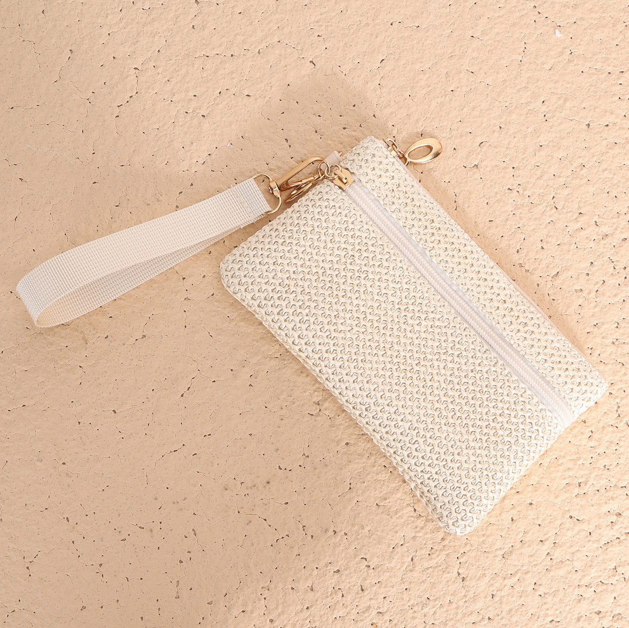 Woven Clutch Storage Buggy Long Double Handbags