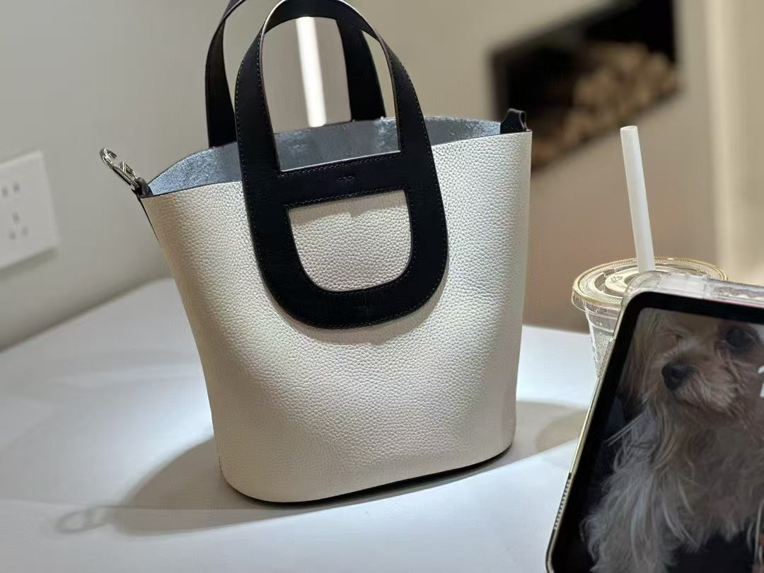 Women's Vegetable Basket Genuine Leather Fashion Combination Crossbody Bags