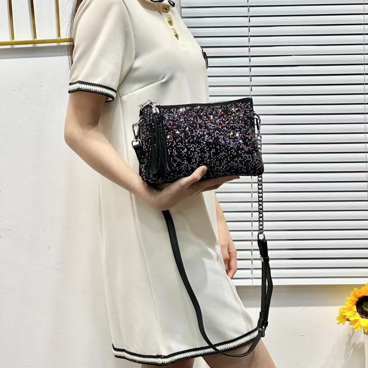 New Stylish Women's Shiny Underarm Fashionable Armpit Bags