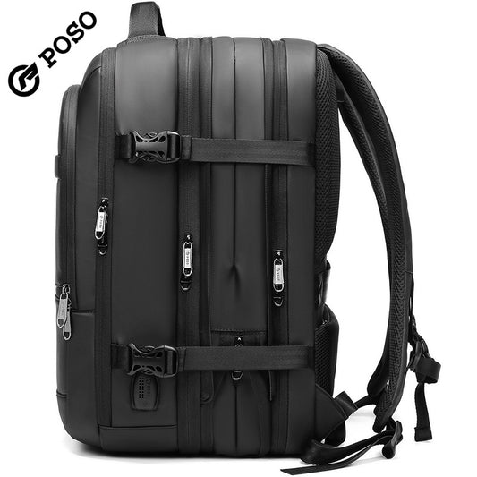 Men's Fashion Large Capacity Scalable Carry-on Dry Backpacks