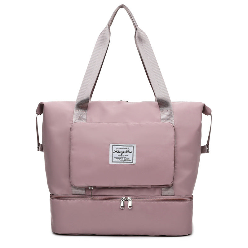 Women's Trendy Large Capacity Folding Pending Short Travel Bags