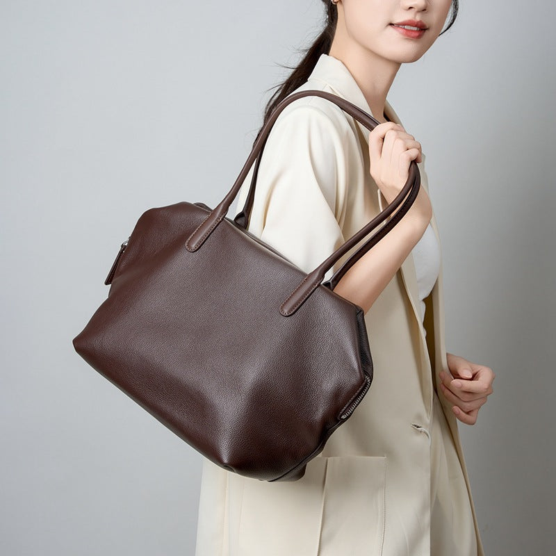 Women's Genuine Leather Stylish Versatile Large Bags