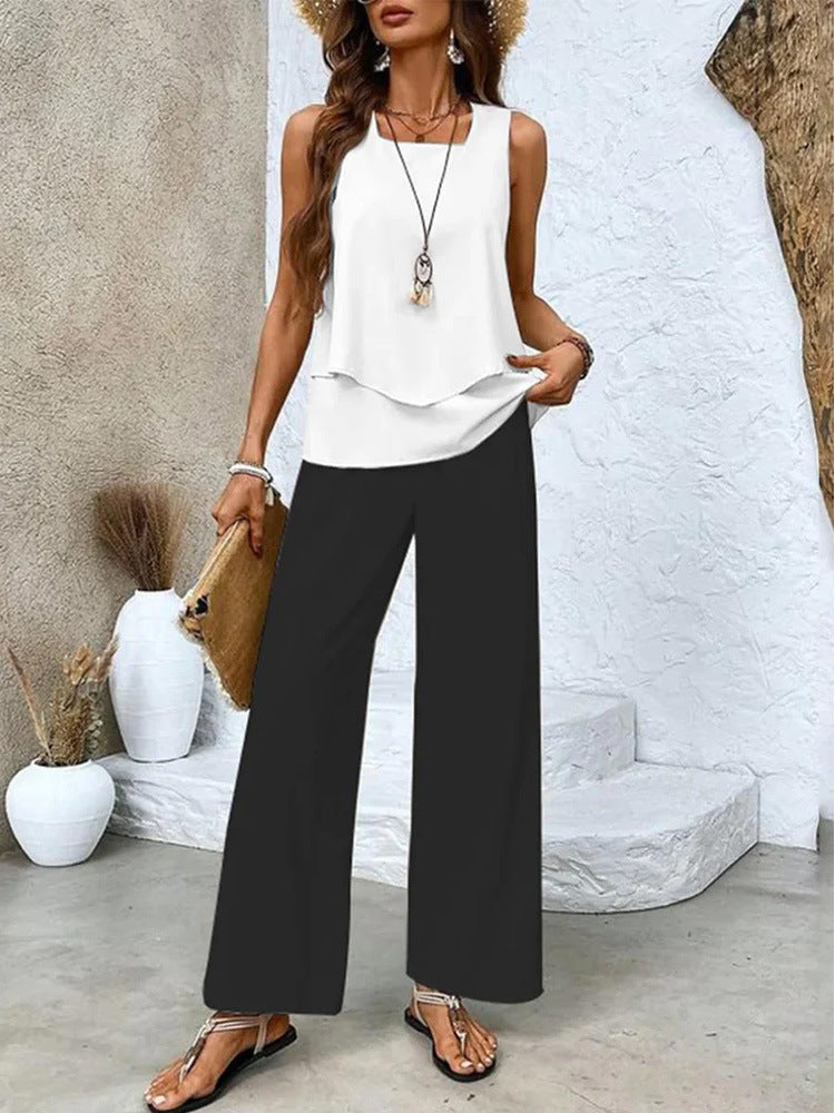 Pretty Durable Beautiful Casual Women's Sleeveless Fashion Casual Suit