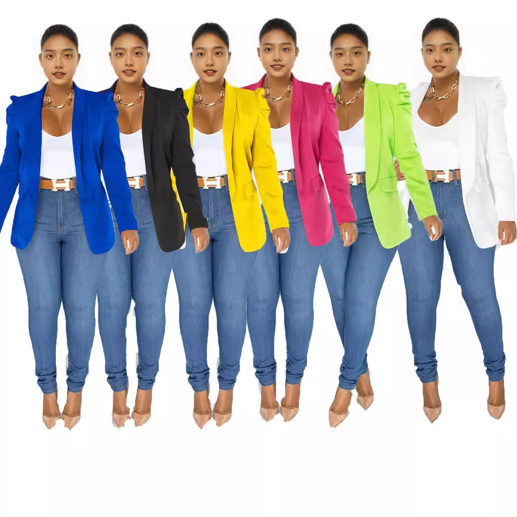 Autumn Fashion Solid Color Long Sleeve Suits