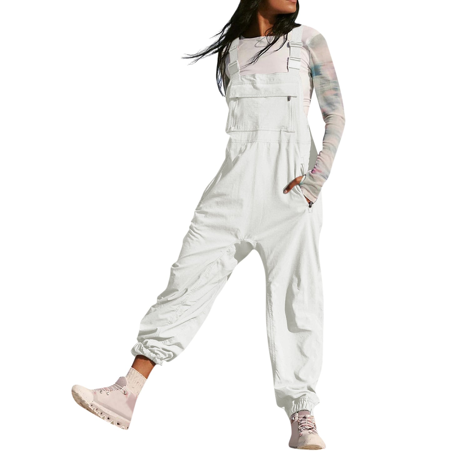 Women's Stylish Working Bib Fashion Leisure Jumpsuits
