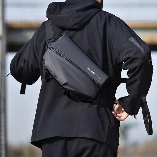 Men's Motorcycle Trendy Cool Multifunctional Lightweight Waterproof Men's Messenger Bags