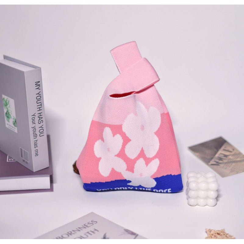 Women's Knitted Woven Vest Simple Gift Handbags