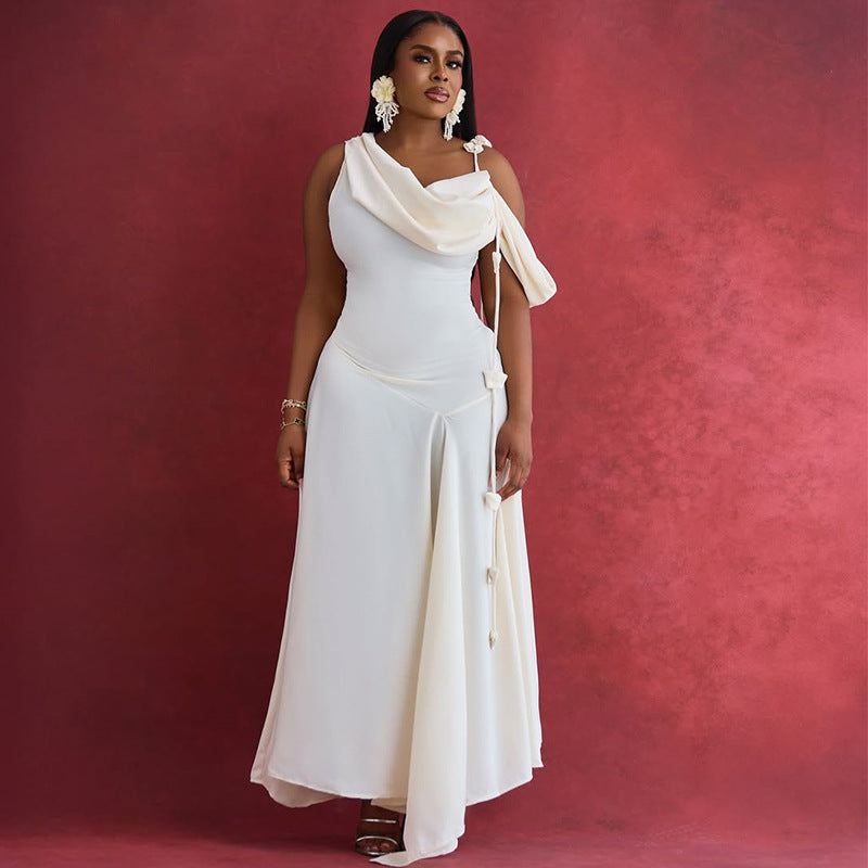 Women's Summer Dignified Sense Of Design Mid-length Dresses