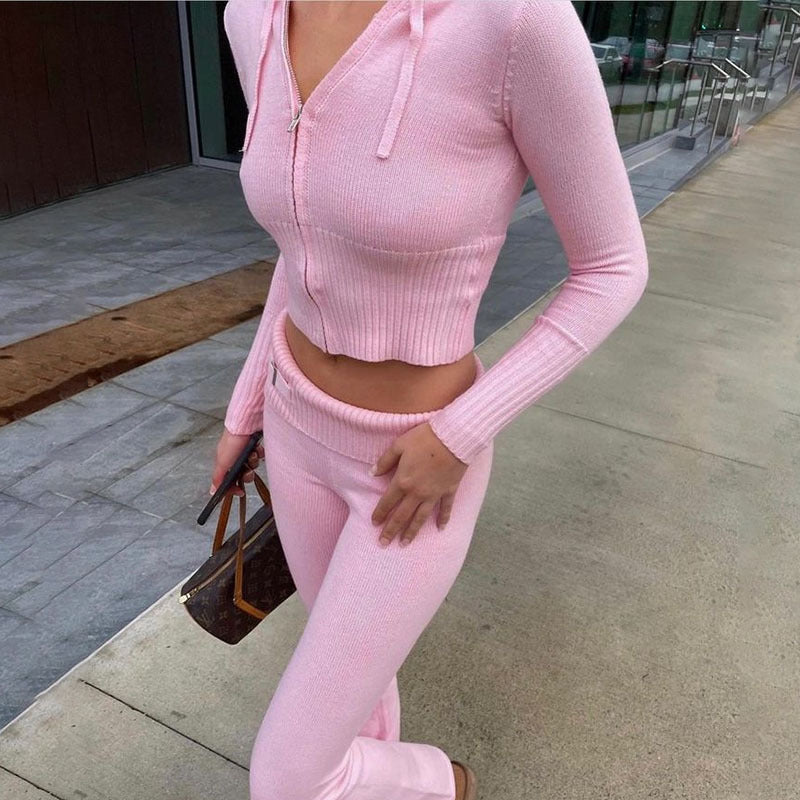 Knitting Sexy High-grade Casual Zipper Long Sweaters