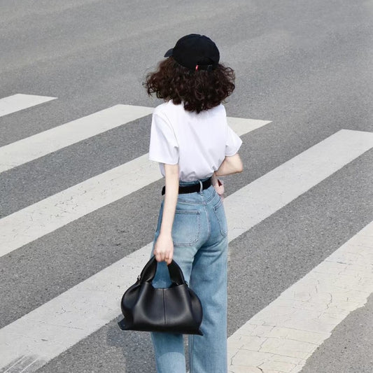 Unique Graceful Beautiful Genuine Leather Cloud Bags