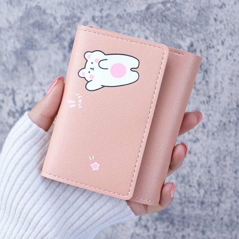 Women's Trendy Korean Short Simple Clutch Purses