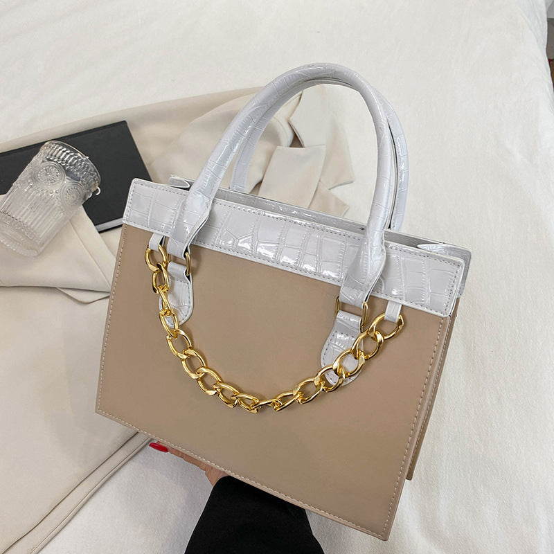 Women's Fashionable Texture Commuter Simple Fashion Chain Tote Bags