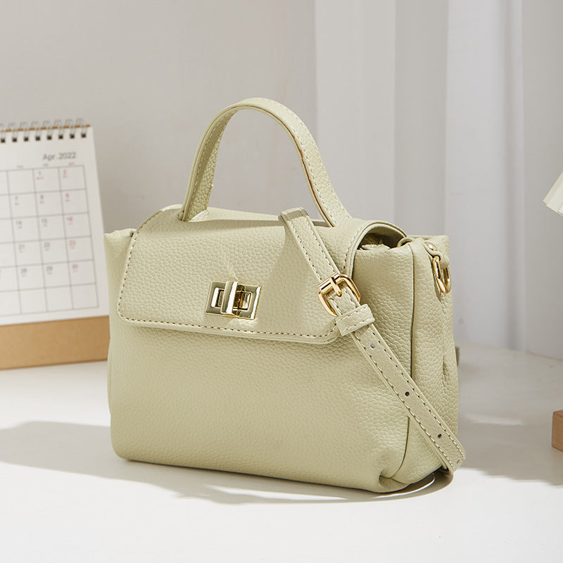 Women's Summer Retro Solid Color Commuter Handbags