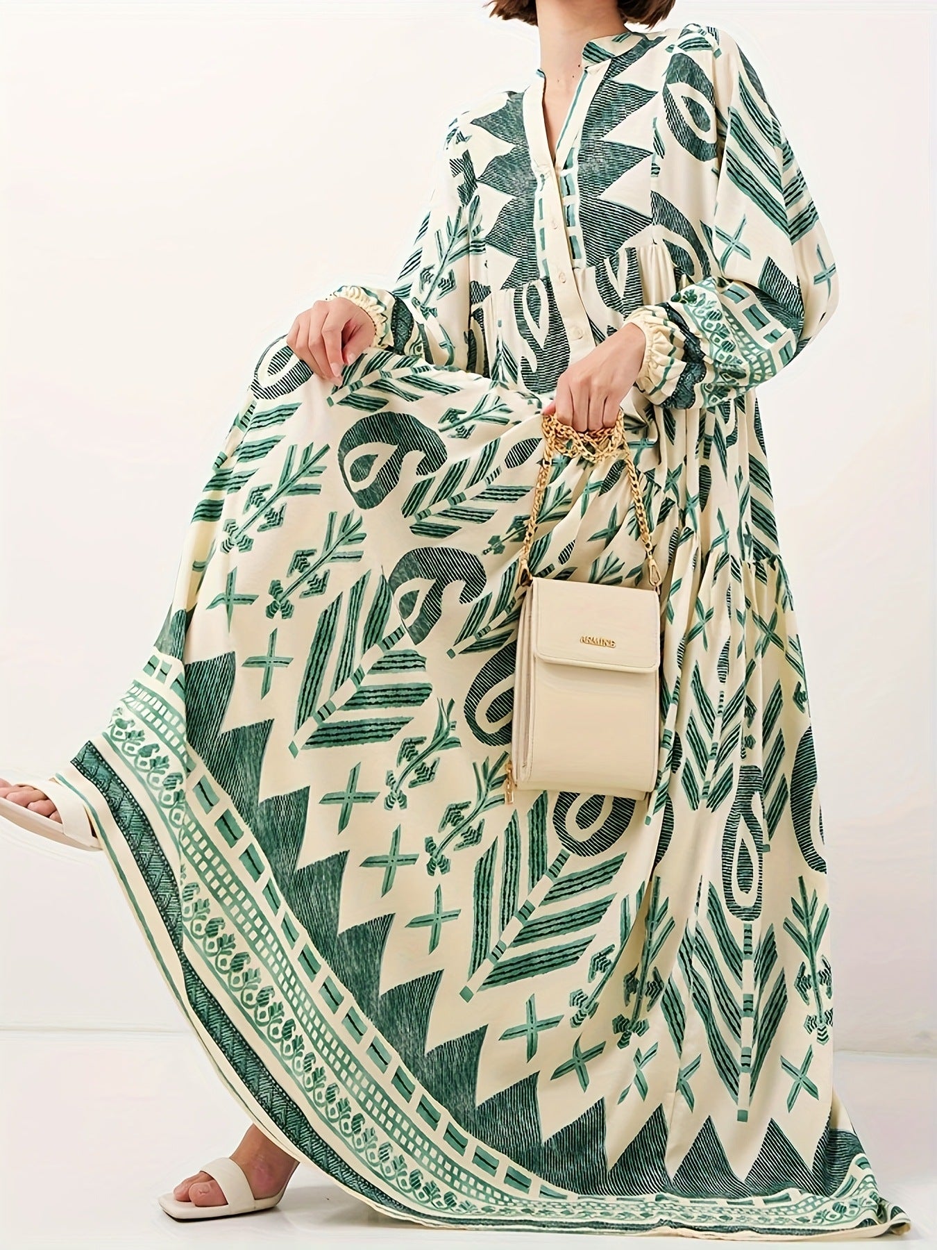 Women's Dignified Elegant Dress Soft Comfort Printing Dresses