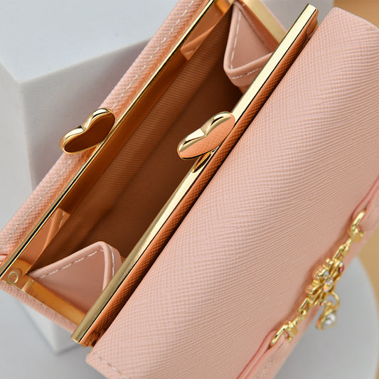 Women's Korean Style Fresh Chain Cartoon Thin Ladies Wallets