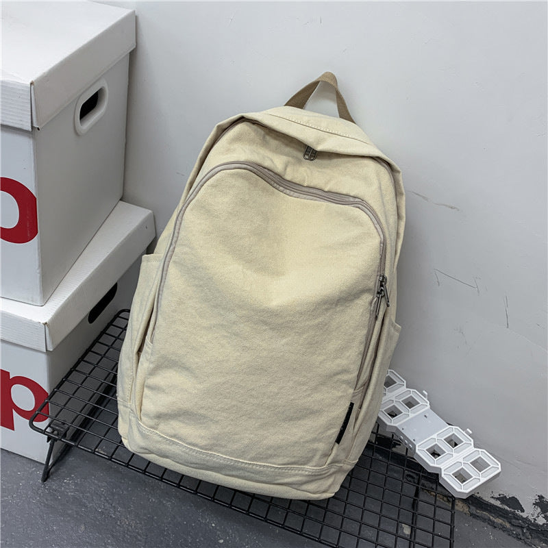 Korean Style Simple Couple Large Capacity Middle School Students' Schoolbags