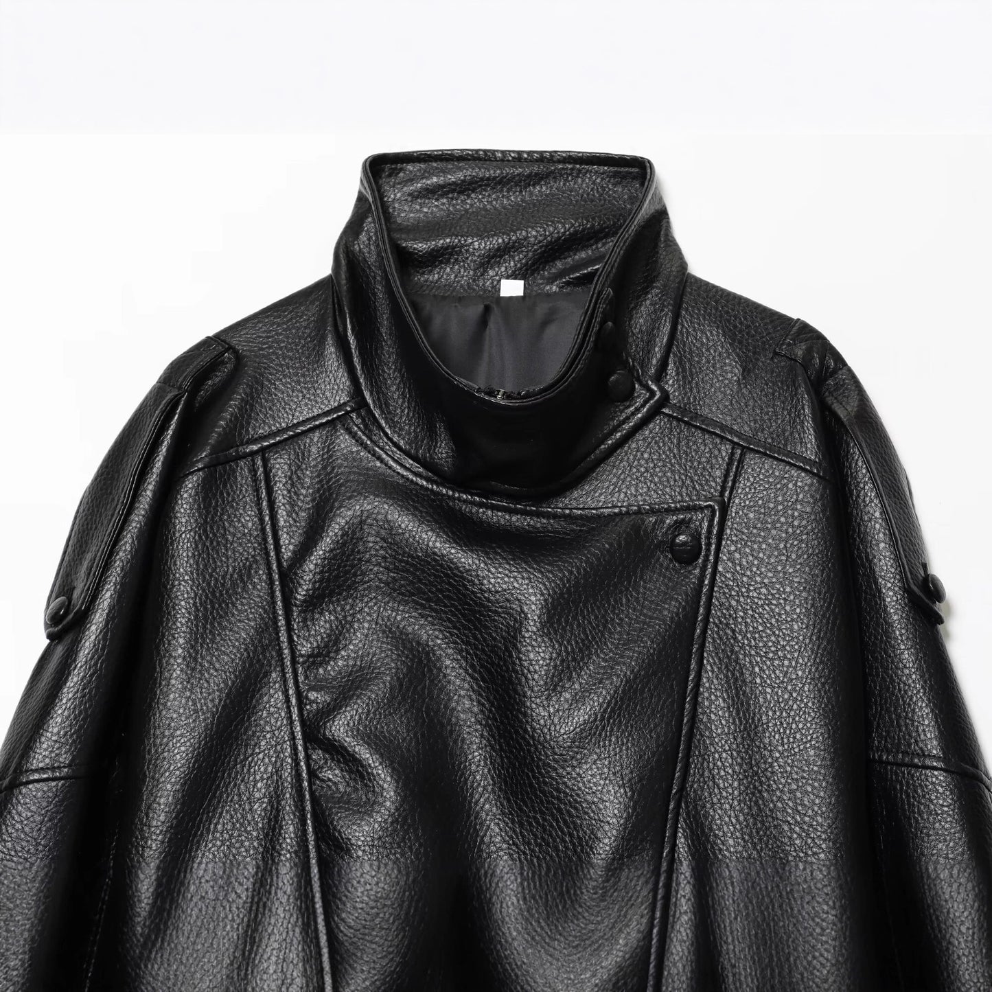 Women's Locomotive Style Fashionable Stand Collar Pocket Faux Jackets