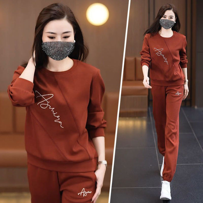 Sportswear Set Of Thin Loose Round Neck Fashionable Suits