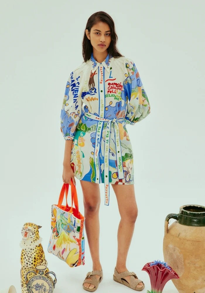 Beautiful Fashion Personalized Linen Shirt Belt Cardigans
