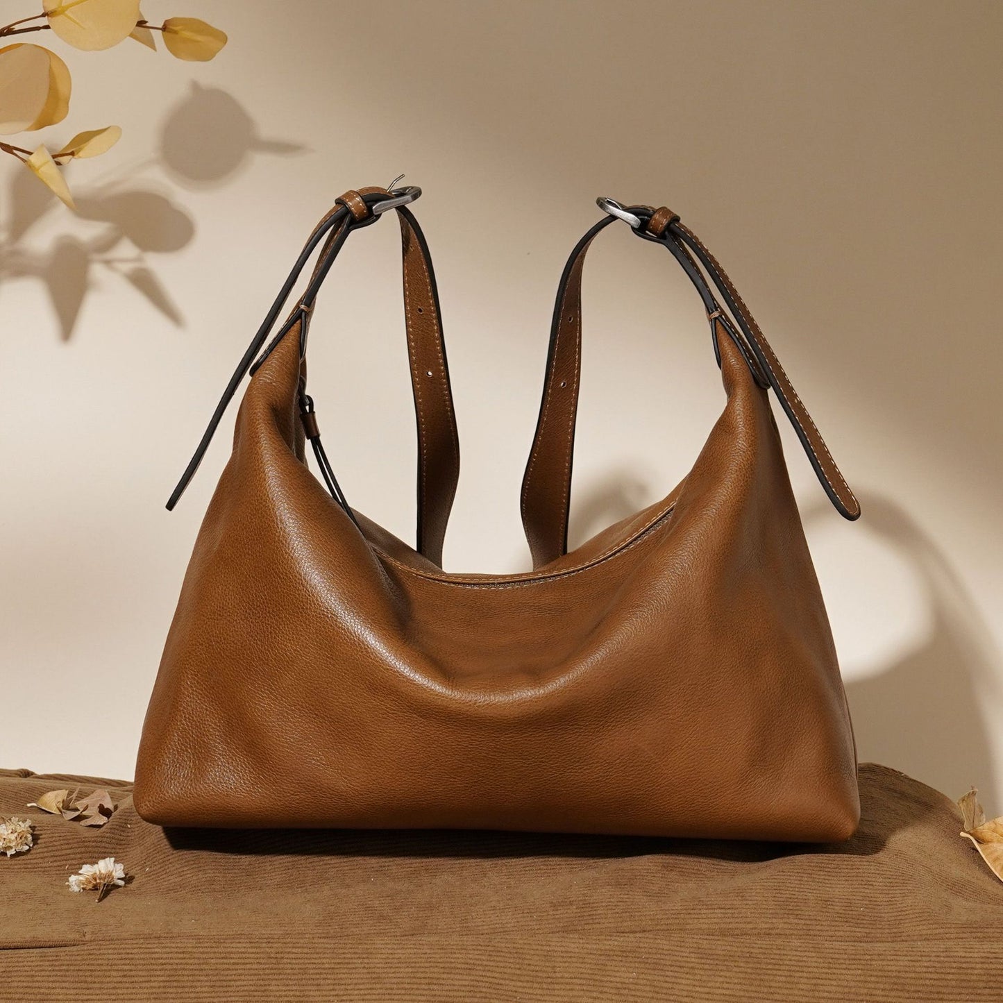 Women's Leather Autumn High Sense Female Niche Armpit Bags