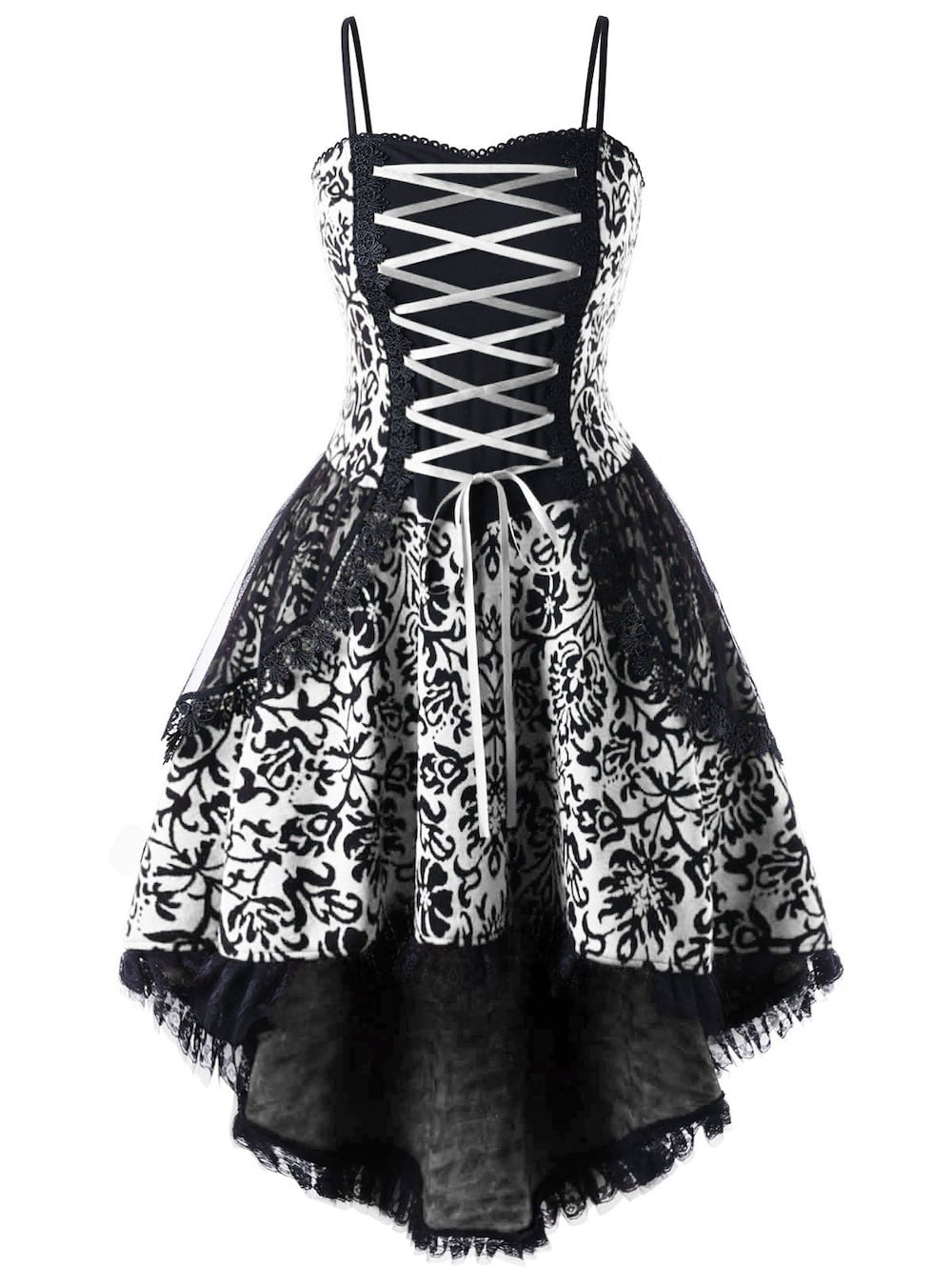 Women's Dress Lolita Sling Lace Irregular Big Plus Size
