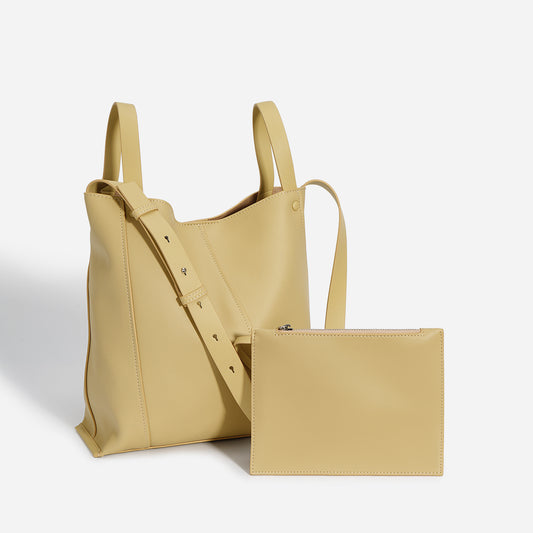 Women's Advanced Texture For Design Cowhide Fashion Bucket Bags