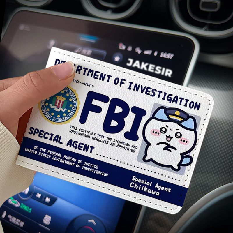 Driving Protection Leather Cover Motor Vehicle Card Holder