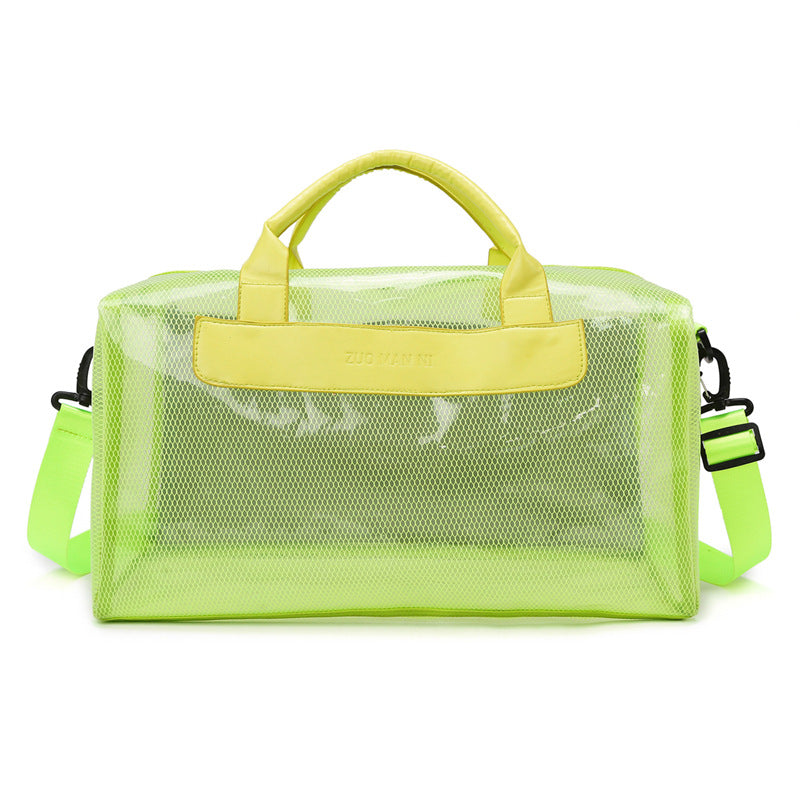 Large Capacity Jelly Transparent Short Distance Travel Bags