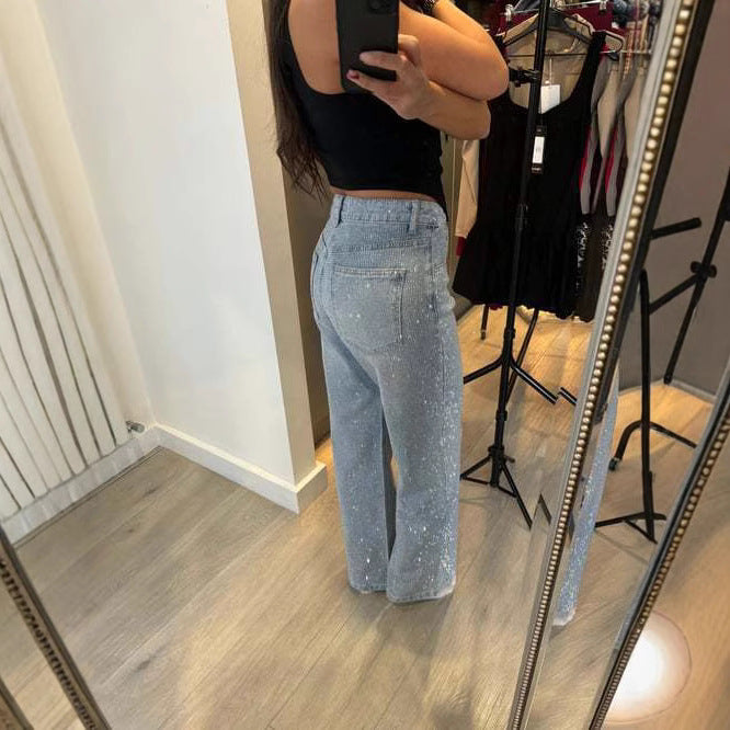 Women's Design High Waist Wash Spring Loose Pants