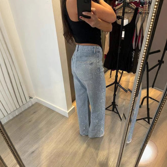 Women's Design High Waist Wash Spring Loose Pants