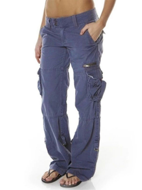 Women's French Wide Leg Casual Loose Straight Pants