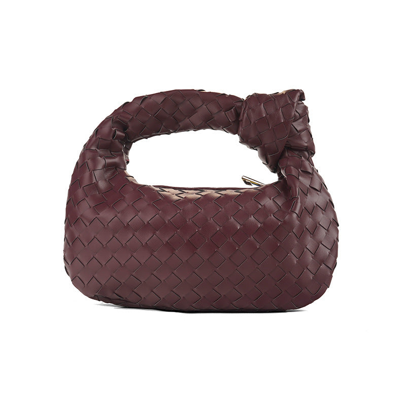 Woven Popular Horn Knotted Portable Underarm Handbags