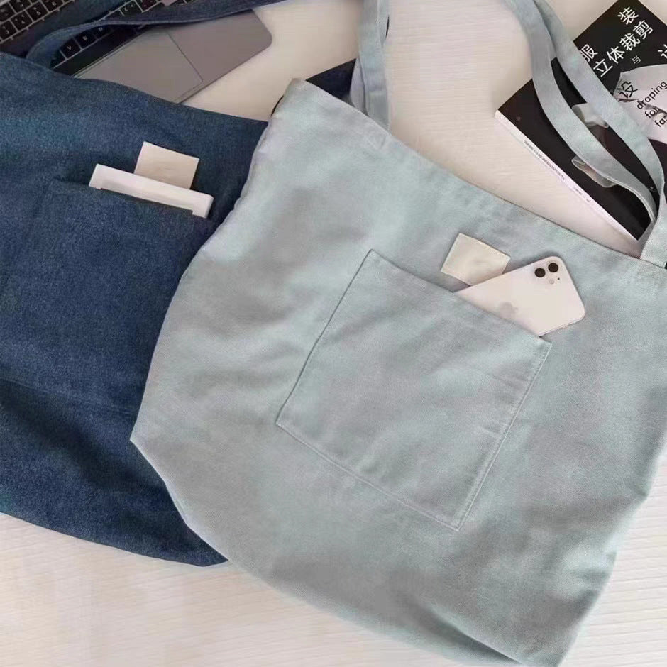 Comfortable Denim Daily Commuting Fashion Large Handbags