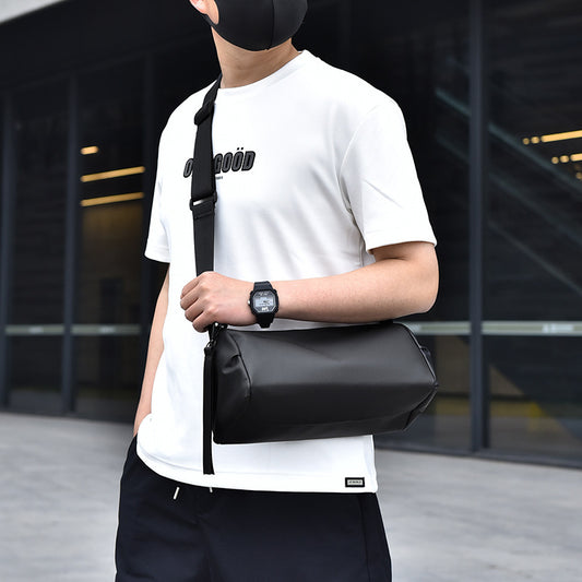 Men's Walking Speed Simple Large Capacity Derm Men's Shoulder Bags