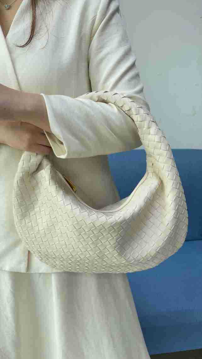 Women's Denim Woven Fashion Portable Horn Bags