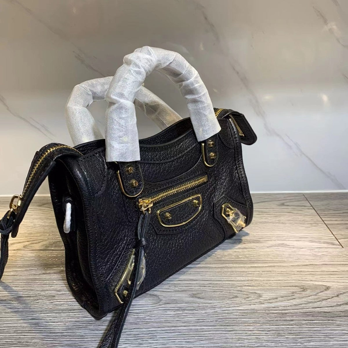 Women's Woman Elegant Motorcycle Goat Leather Vintage Crossbody Bags