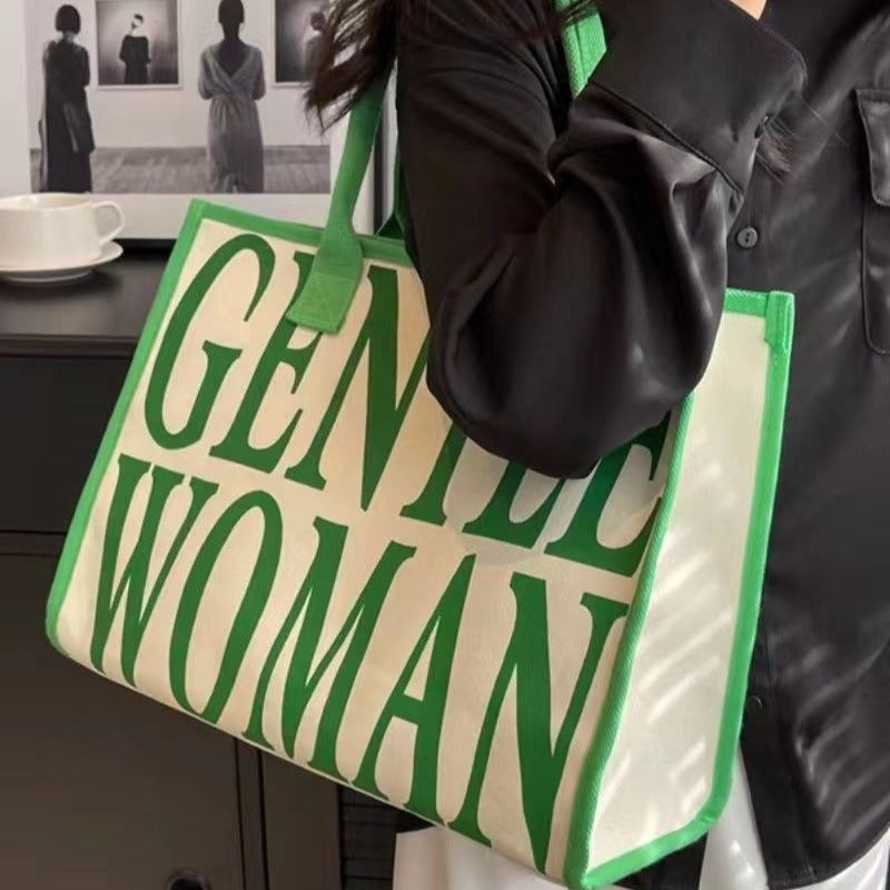 Women's Large Capacity Fashion Canvas Versatile Commuter Bags