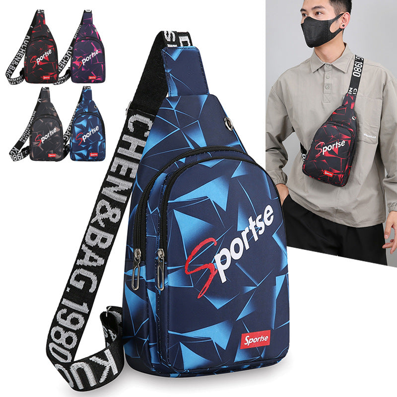 Men's Fashion Waterproof Nylon Cloth Retail Men's Chest Bags