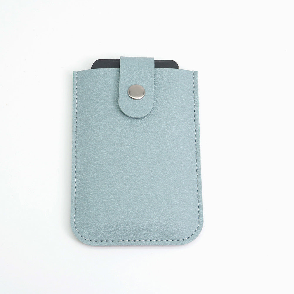 Layered Pull-out Multiple Slots Leather Bank Card Holder