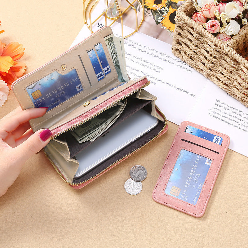 Women's Wrist Strap Clutch Fashion Korean Style Ladies Wallets