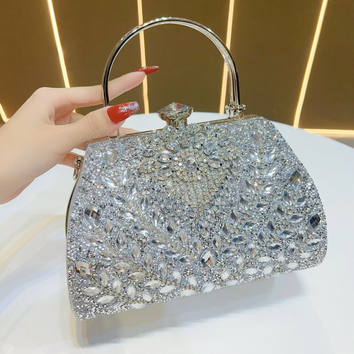 Women's Clutch Cheongsam Large Capacity High-grade Light Evening Bags