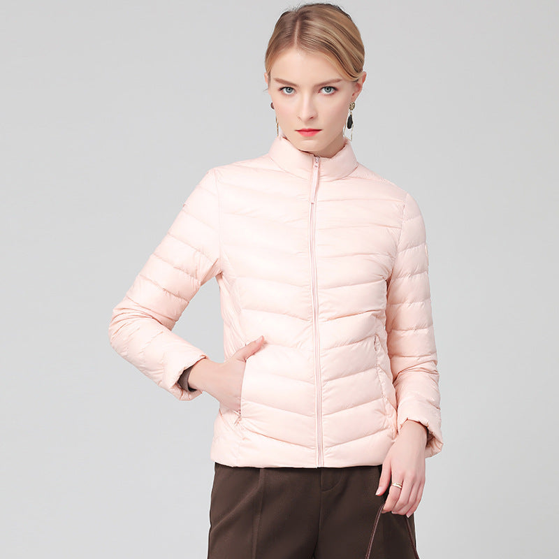 Women's Down Lightweight Slim Fit White Duck Jackets