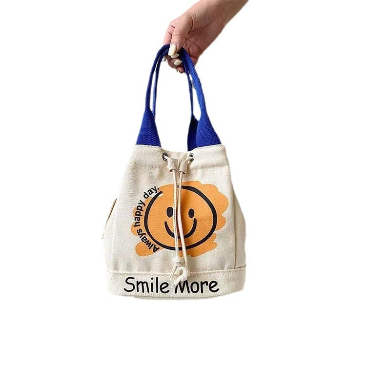 Canvas Fashionable Printing Large Capacity Simple Shoulder Bags