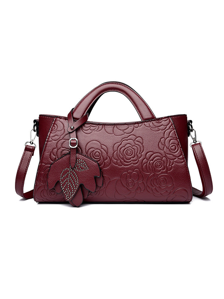 Slouchy New Embossed Texture Commuter Retro Handbags