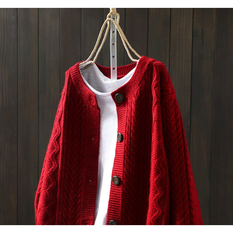 Women's Autumn Loose Beautiful Western Style Knitted Sweaters