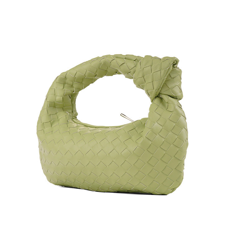 Woven Popular Horn Knotted Portable Underarm Handbags