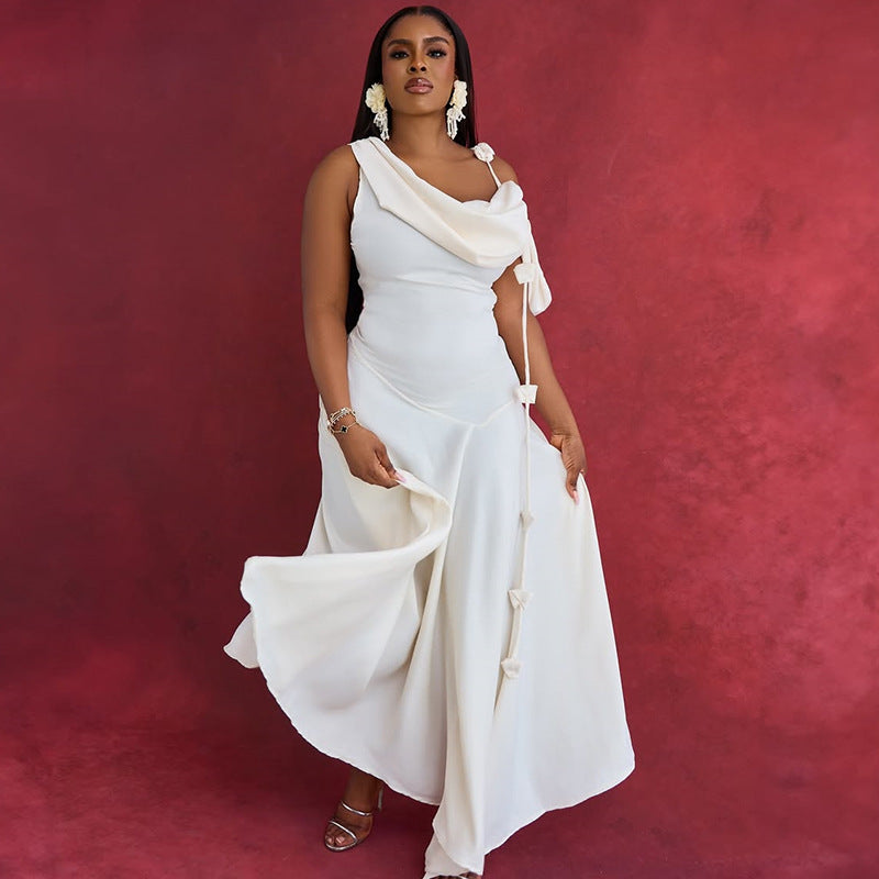 Women's Summer Dignified Sense Of Design Mid-length Dresses