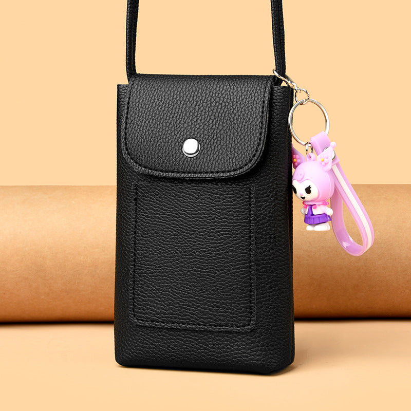 Women's Slouchy Mobile Shopping Walking Mini Phone Bags